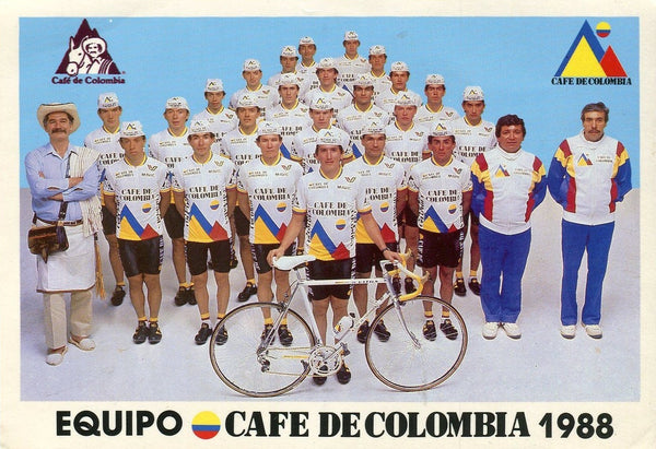 Varta Cafe de Colombia Mavic Cycling Shirt Jersey 1985-1986 (XL Varta Cafe de Colombia Mavic Cycling Shirt Jersey 1985-1986 (XL