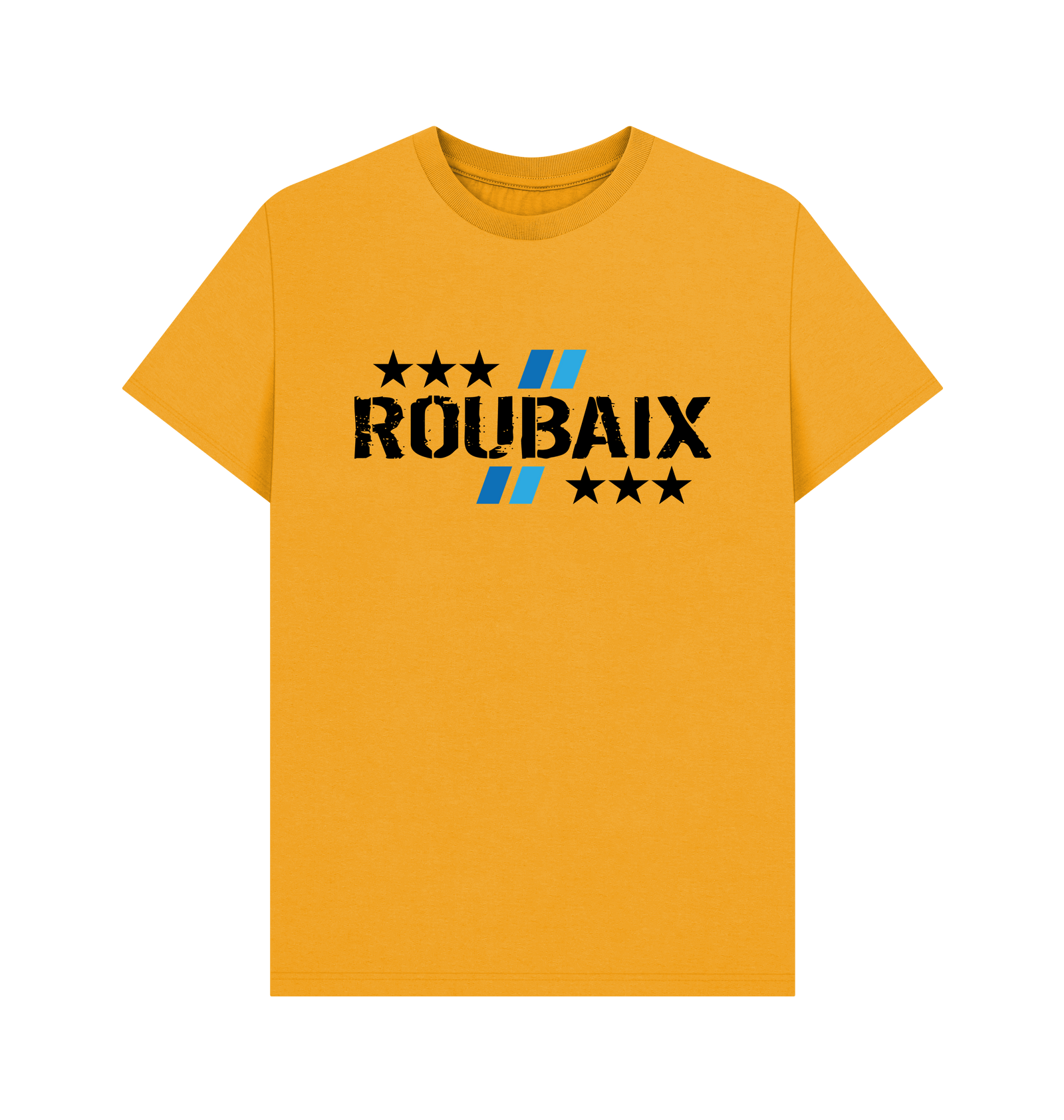 Mustard Printed T-shirt Front