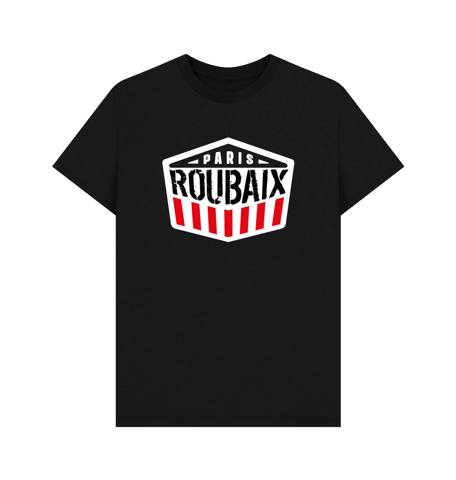 Black Printed T-shirt Front