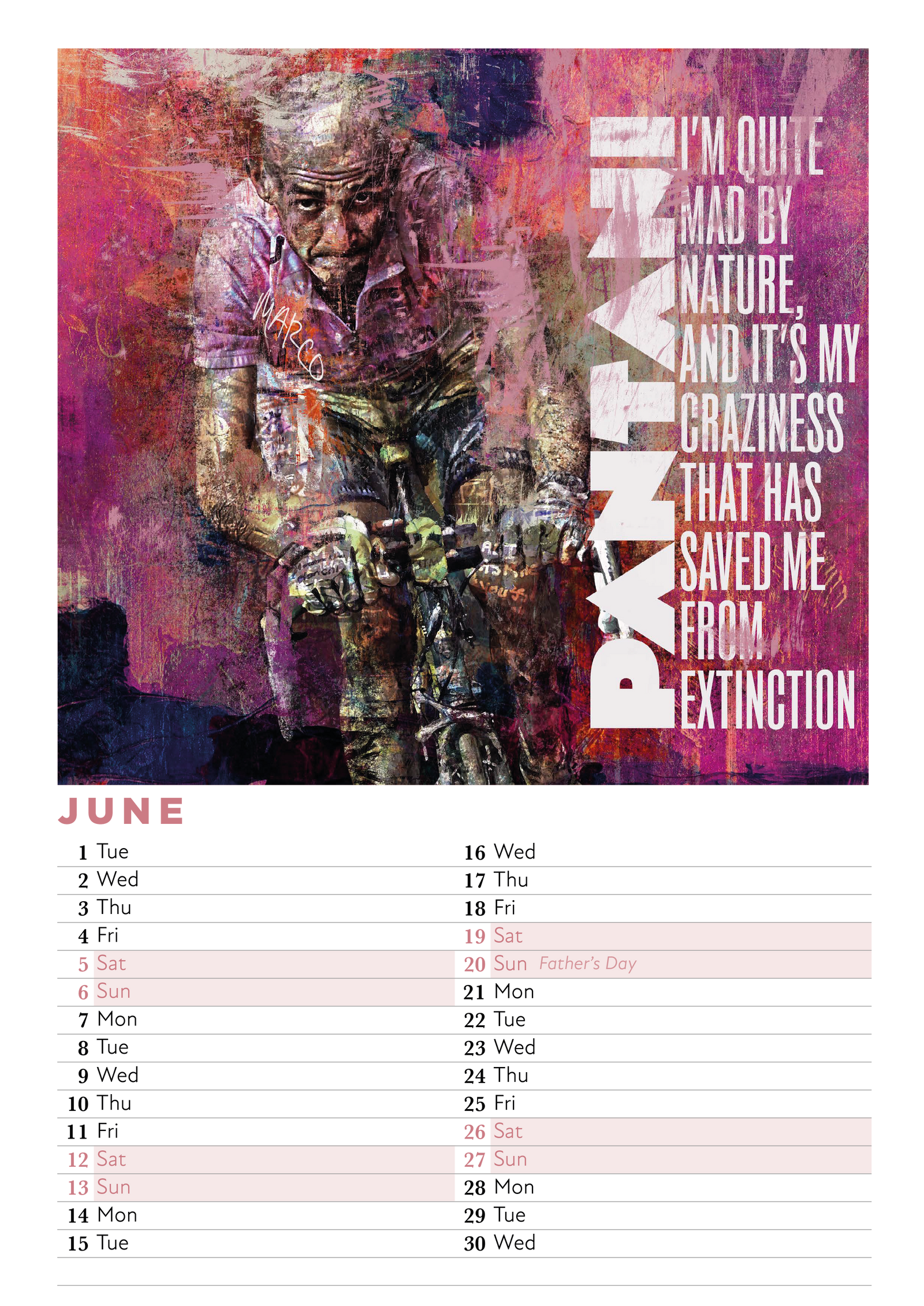 2027 Cycling Legends Calendar