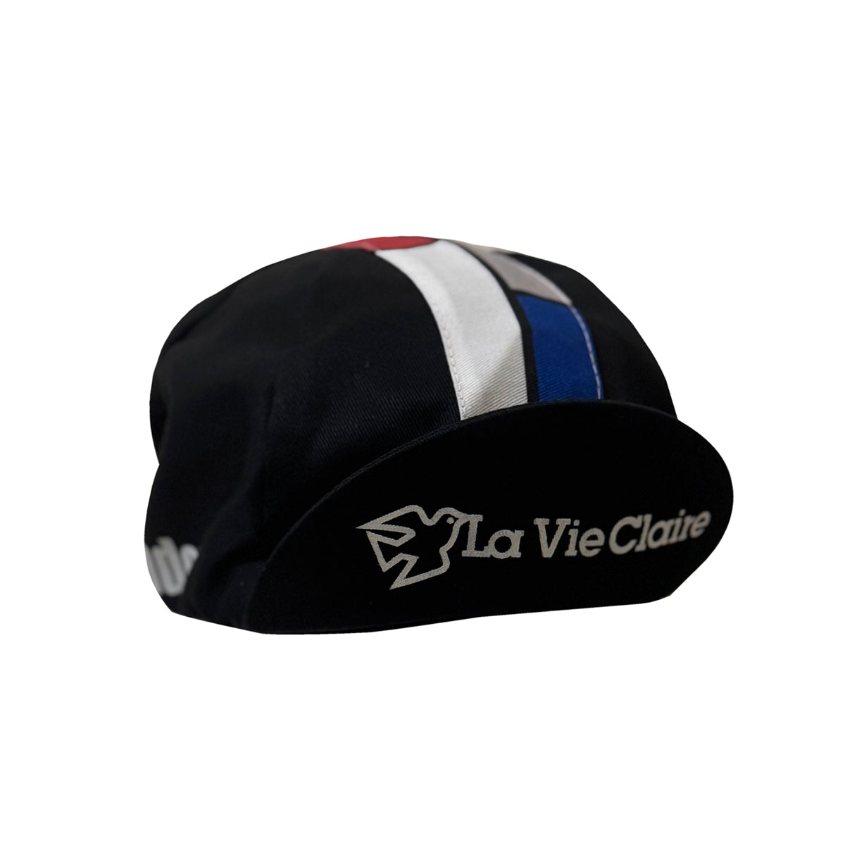 La Vie Claire/Wonder/Radar Retro Black Cotton Cycling Cap