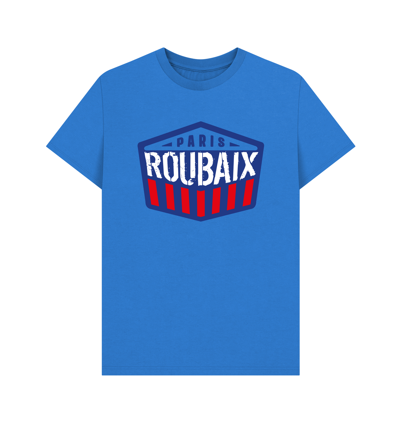 Bright Blue Printed T-shirt Front