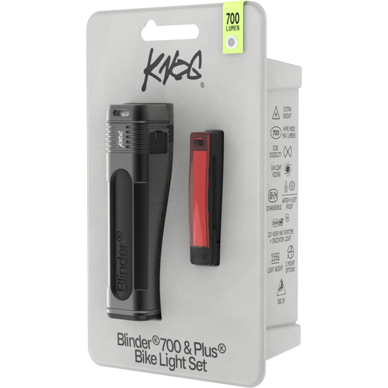 Knog Blinder Pro 700 Front Light + Plus Rear Light
