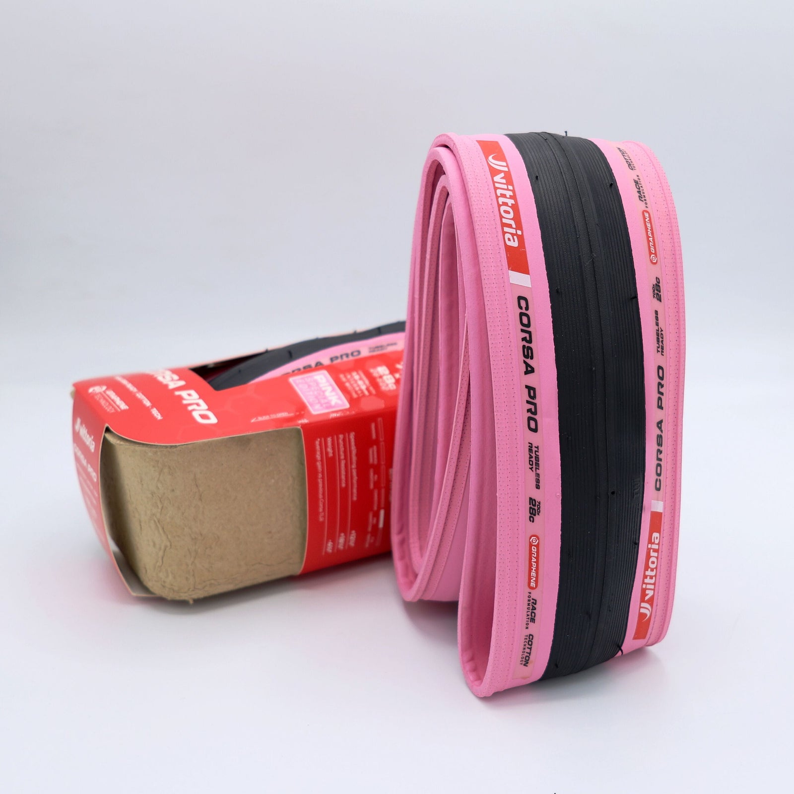 Vittoria Corsa Pro 700x30c Fold TLR Pink Giro LTD G2.0