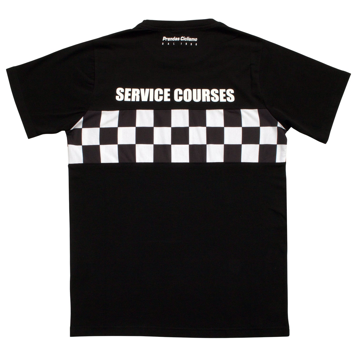 Service Courses Checkerboard Black T-Shirt