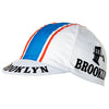 Brooklyn Retro White Cotton Cycling Cap