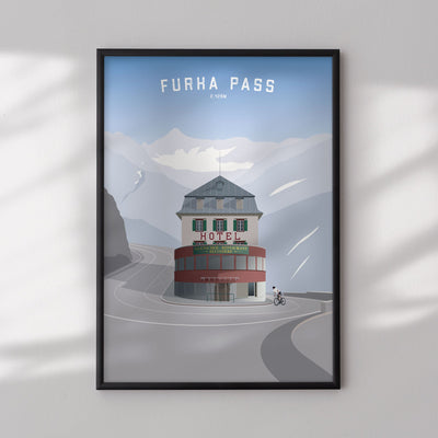 Furka Pass – Poster – The English Cyclist