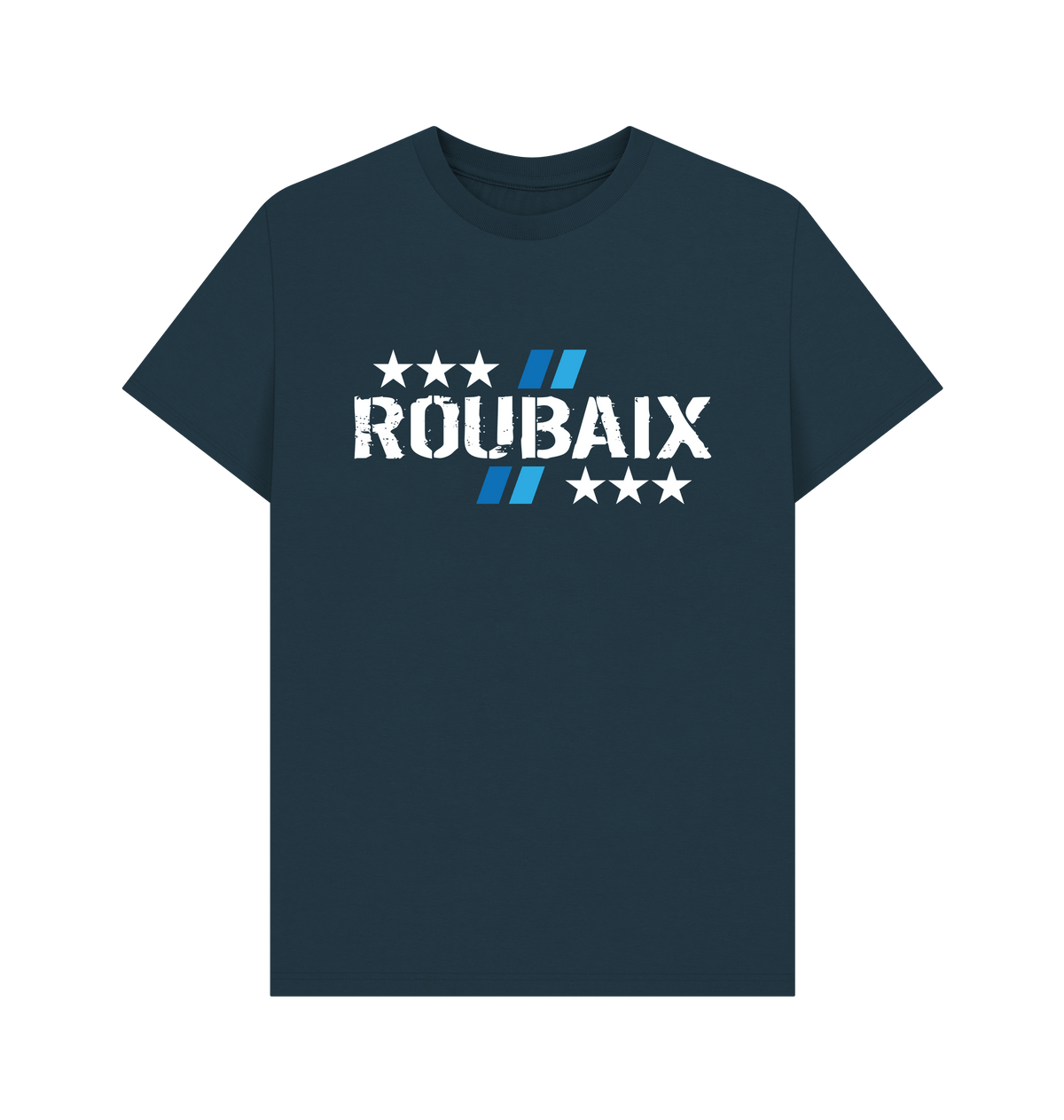 Denim Blue Printed T-shirt Front
