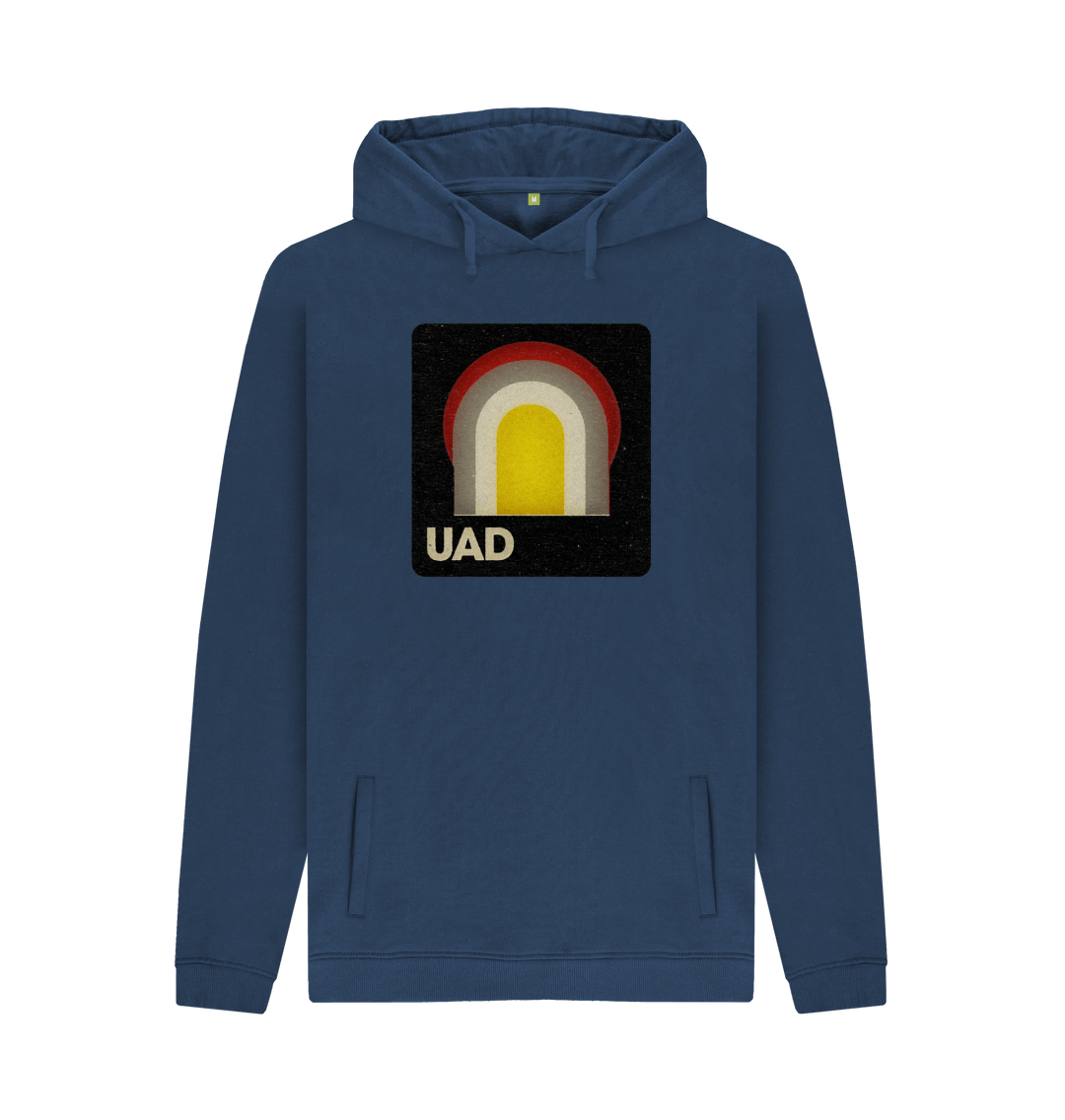 Navy Printed Hoody Front