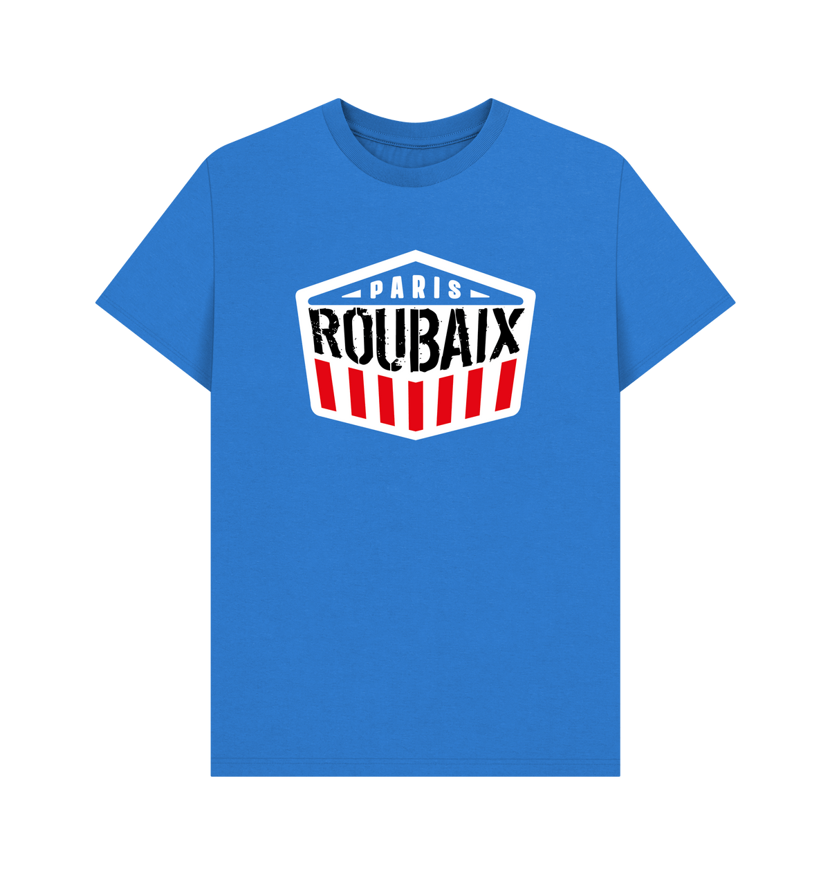 Bright Blue Printed T-shirt Front