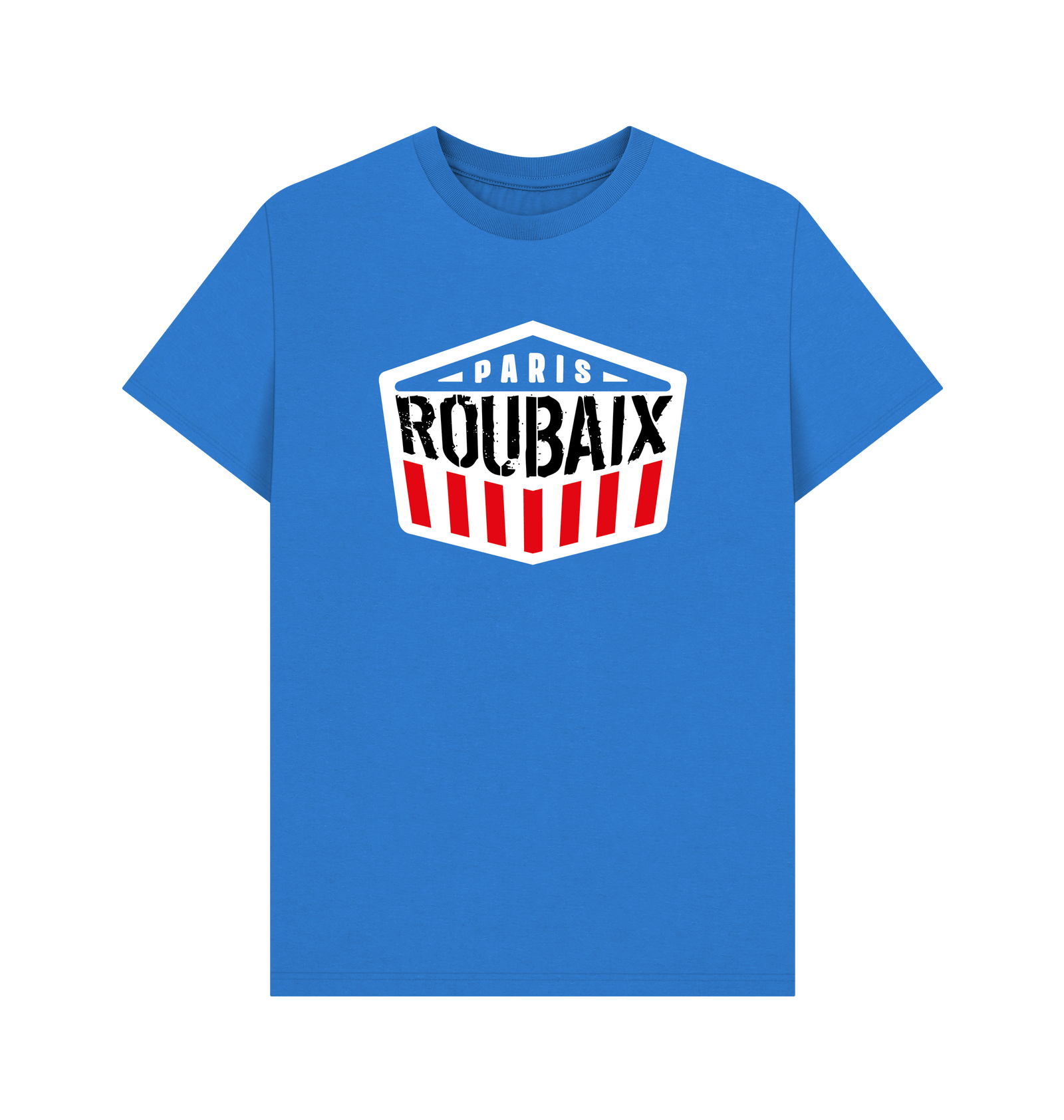 Bright Blue Printed T-shirt Front