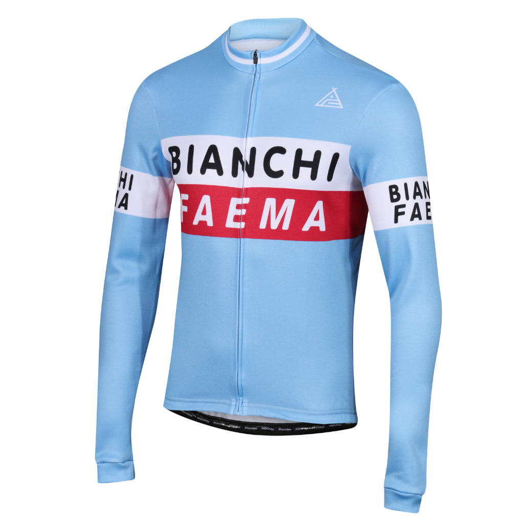 bianchi bicycle jersey Bianchi Faema Retro Long Sleeve Jersey