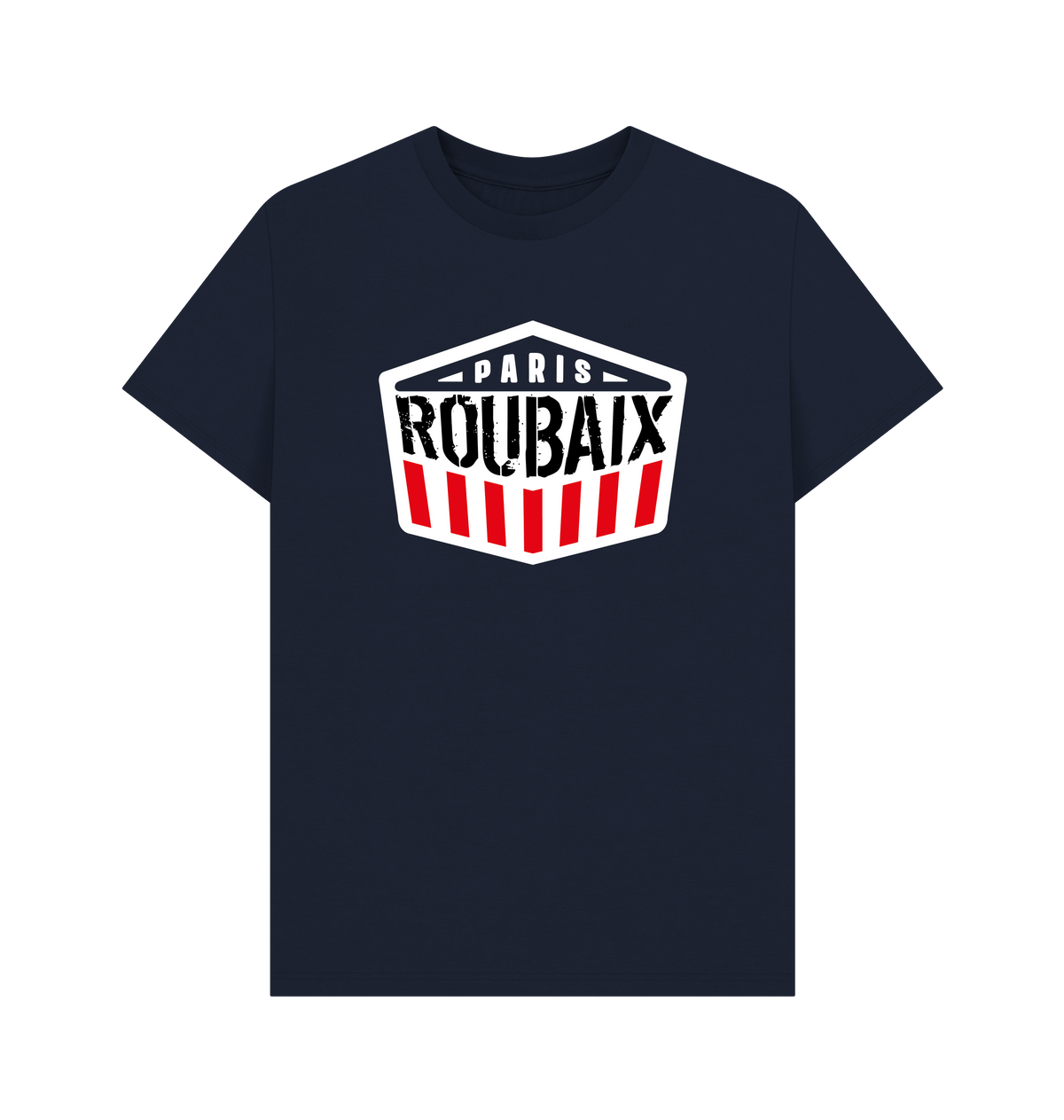 Navy Blue Printed T-shirt Front