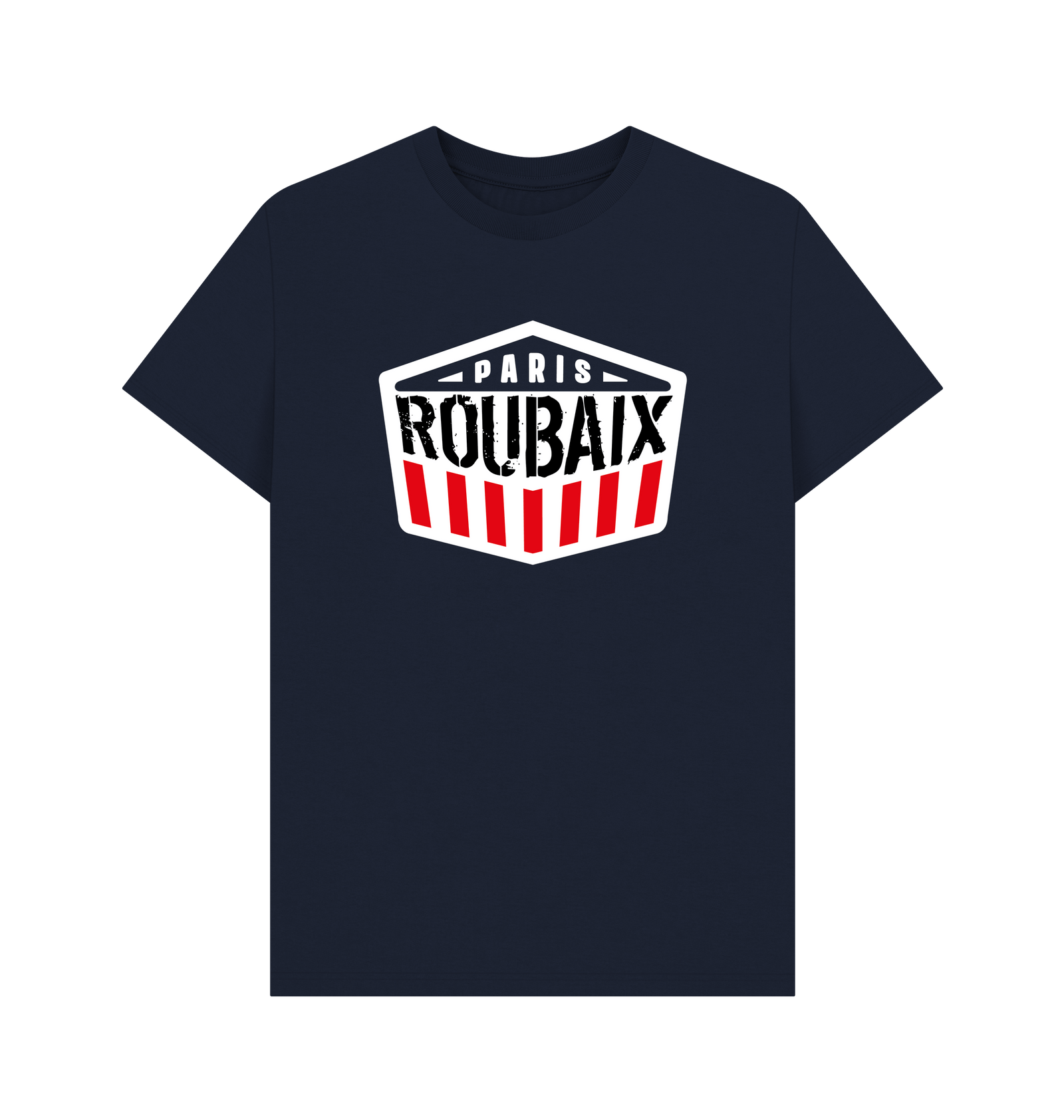 Navy Blue Printed T-shirt Front