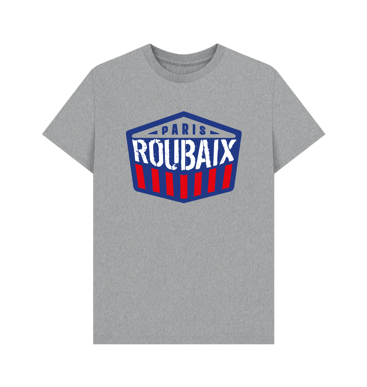 Athletic Grey Printed T-shirt Front