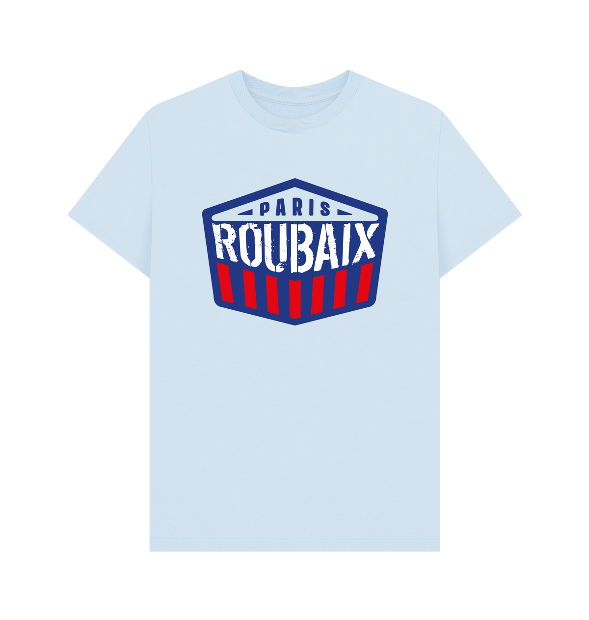 Sky Blue Printed T-shirt Front
