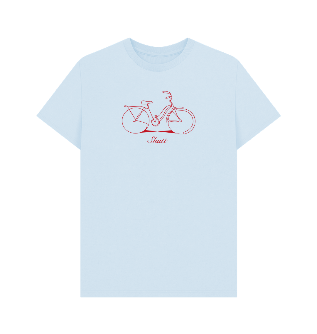 Sky Blue Scribble Bike T-Shirt