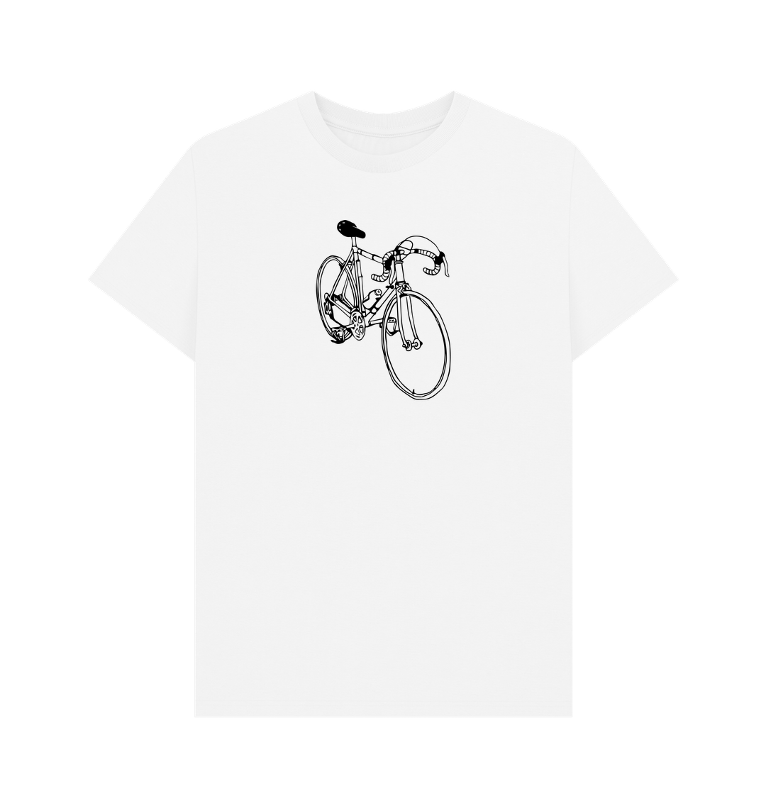 White Vintage Bike T-Shirt (Light)