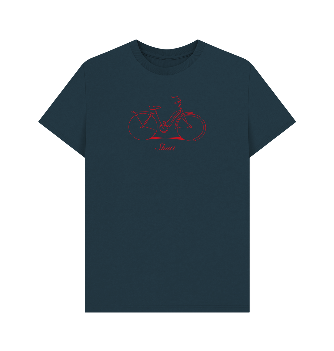 Denim Blue Scribble Bike T-Shirt
