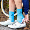 Prendas Spring/Summer Dryarn-Carbon Cyan Socks