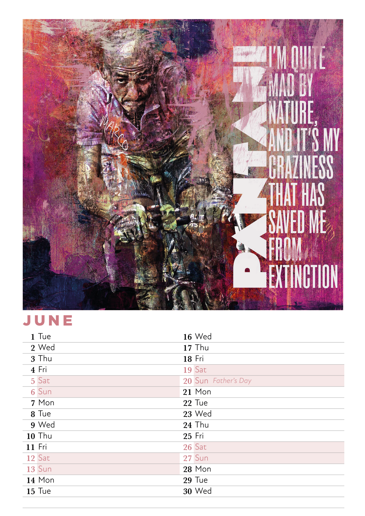 2027 Cycling Legends Calendar