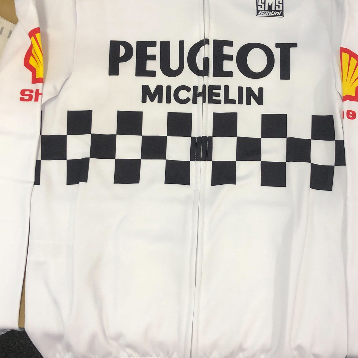 Peugeot Shell White Retro Long Sleeve Jersey