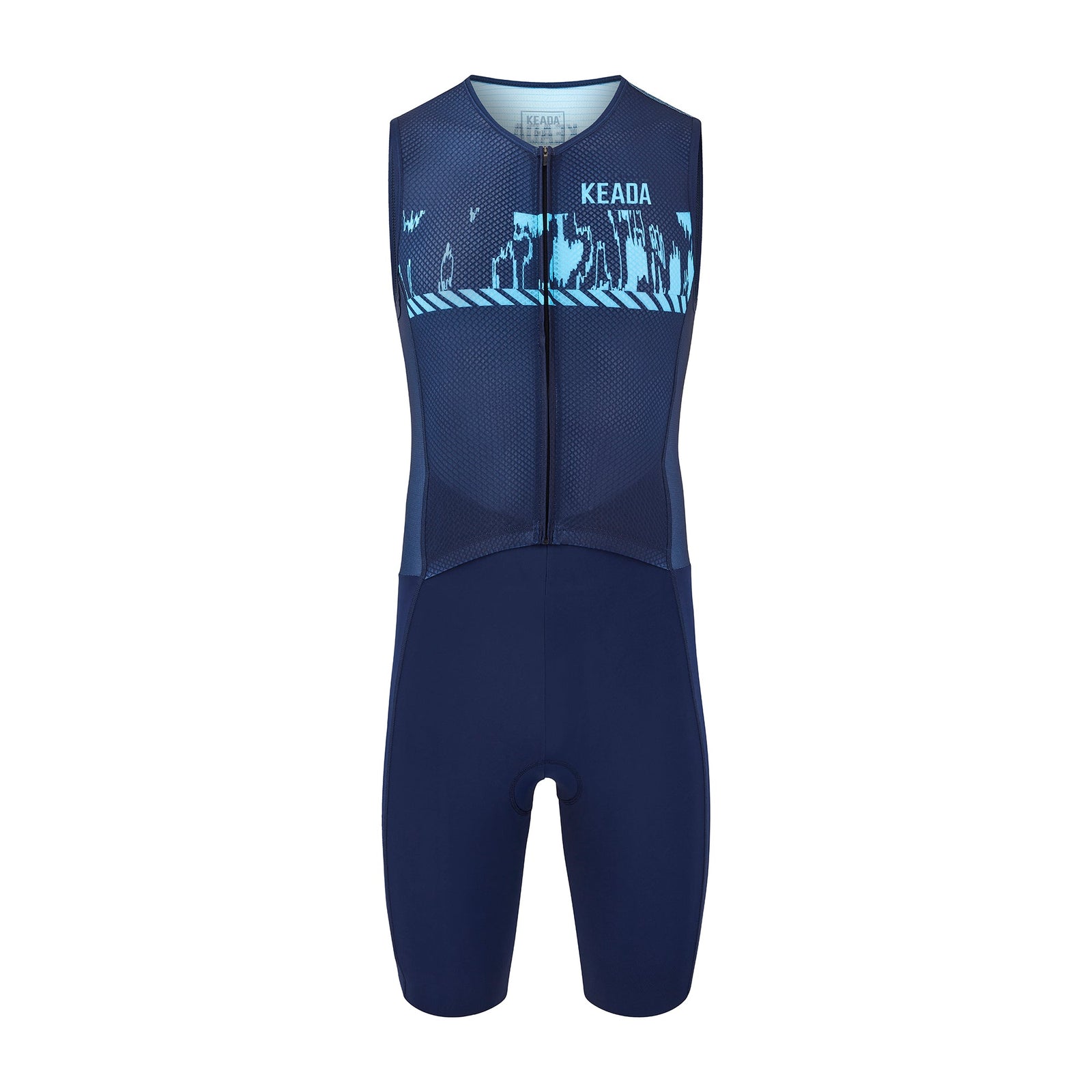 Keada Men's Sleeveless Trisuit (Signal Three)