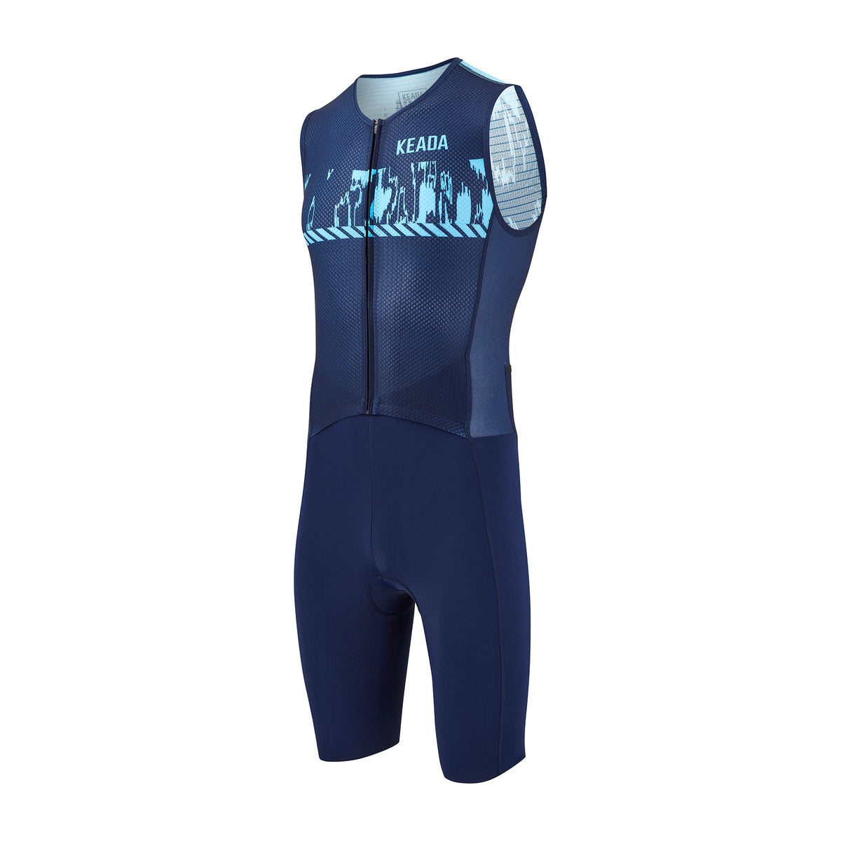 Keada Men's Sleeveless Trisuit (Signal Three)