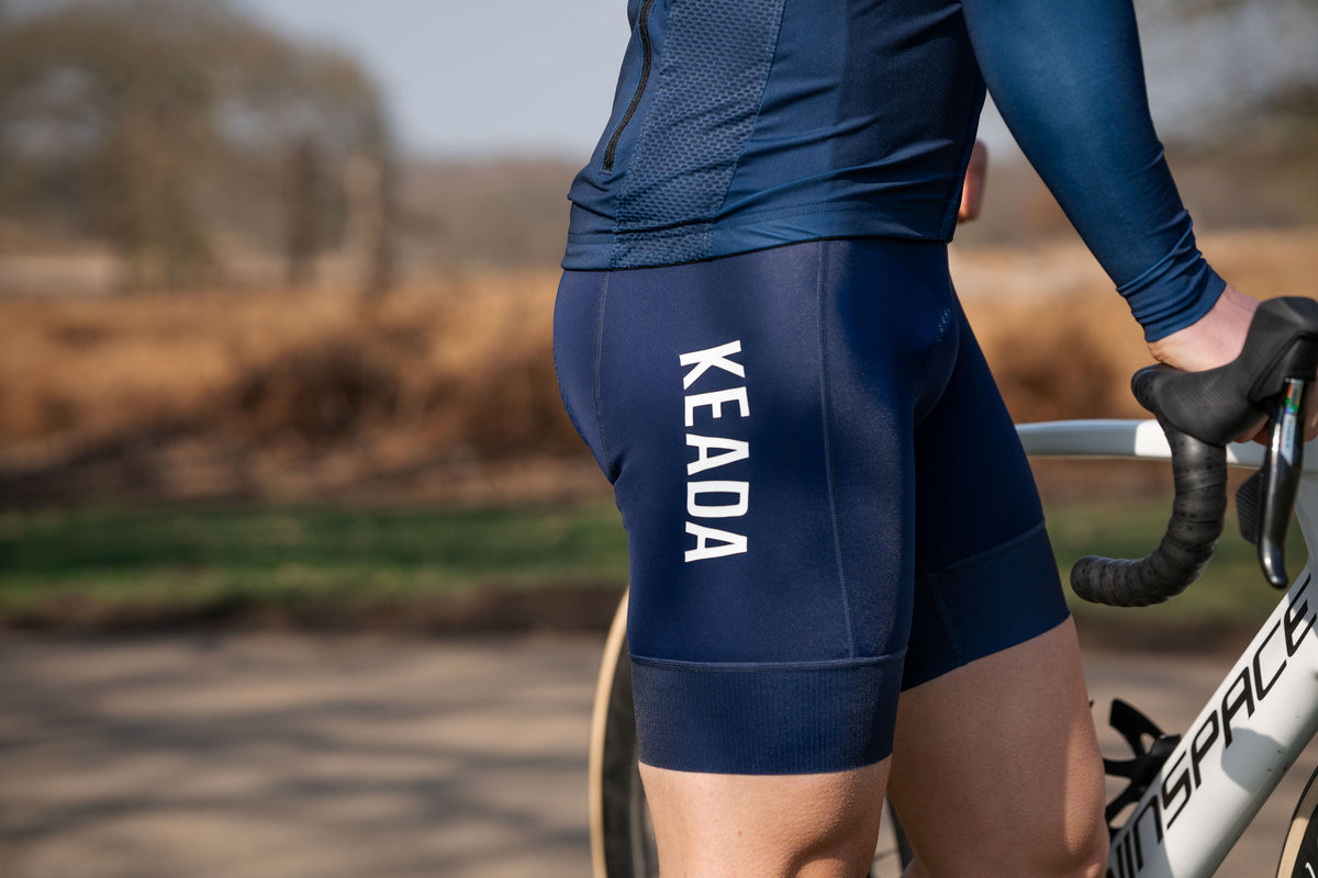 Keada Men's Essential Bib Shorts - Navy