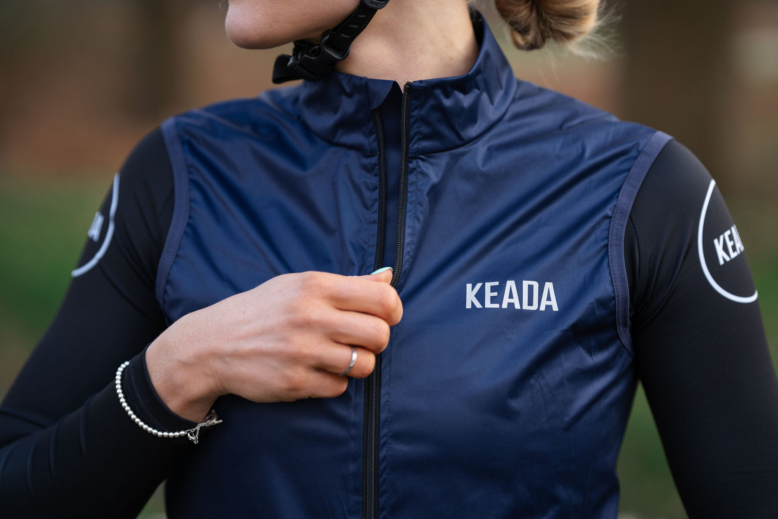 Keada Women's Essential Cycling Gilet - Navy