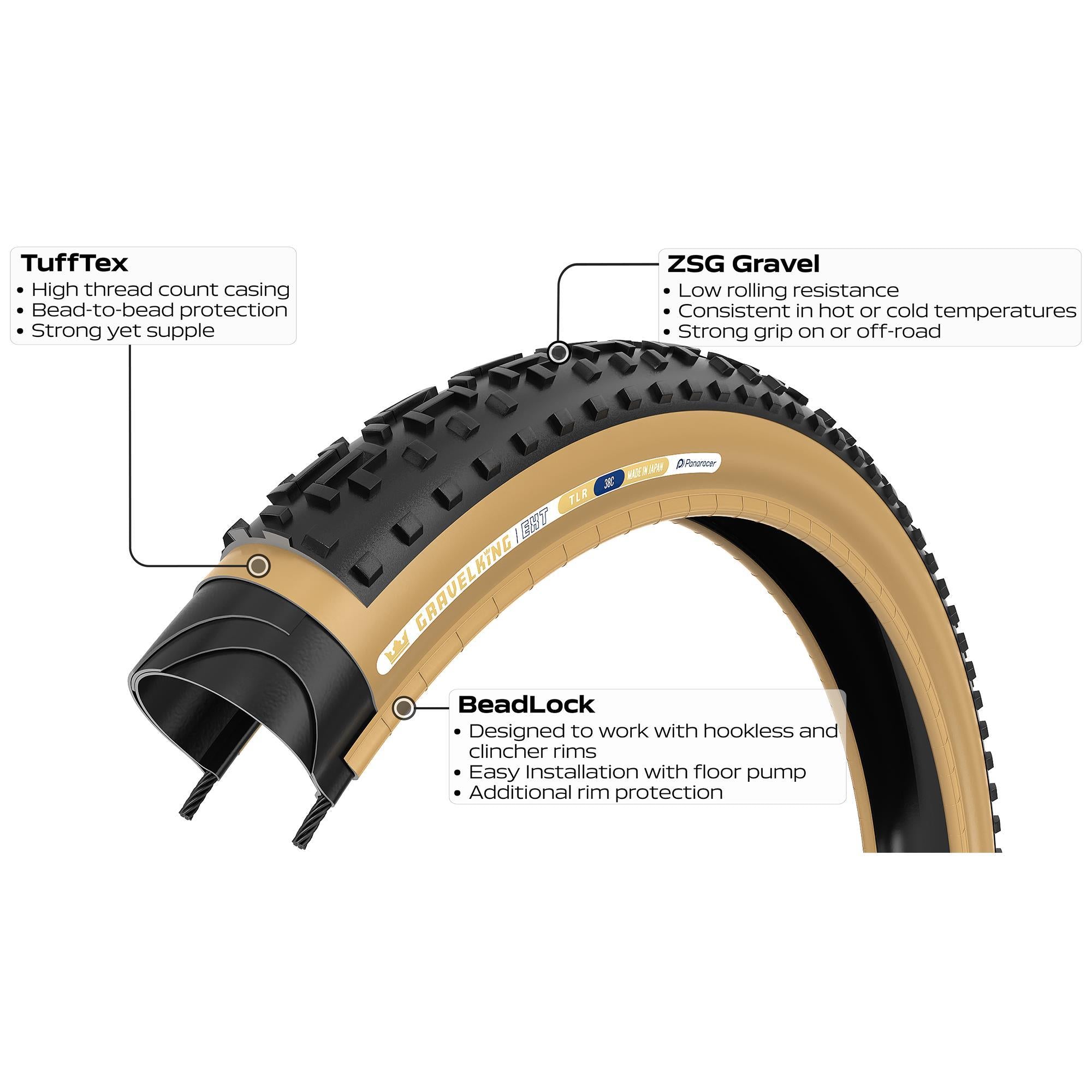 Panaracer TLR GravelKing EXT TLR Gravel Tyre
