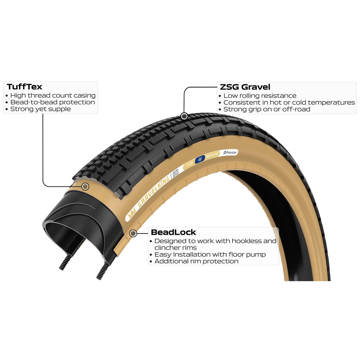 Panaracer TLR GravelKing SK TLR Gravel Tyre