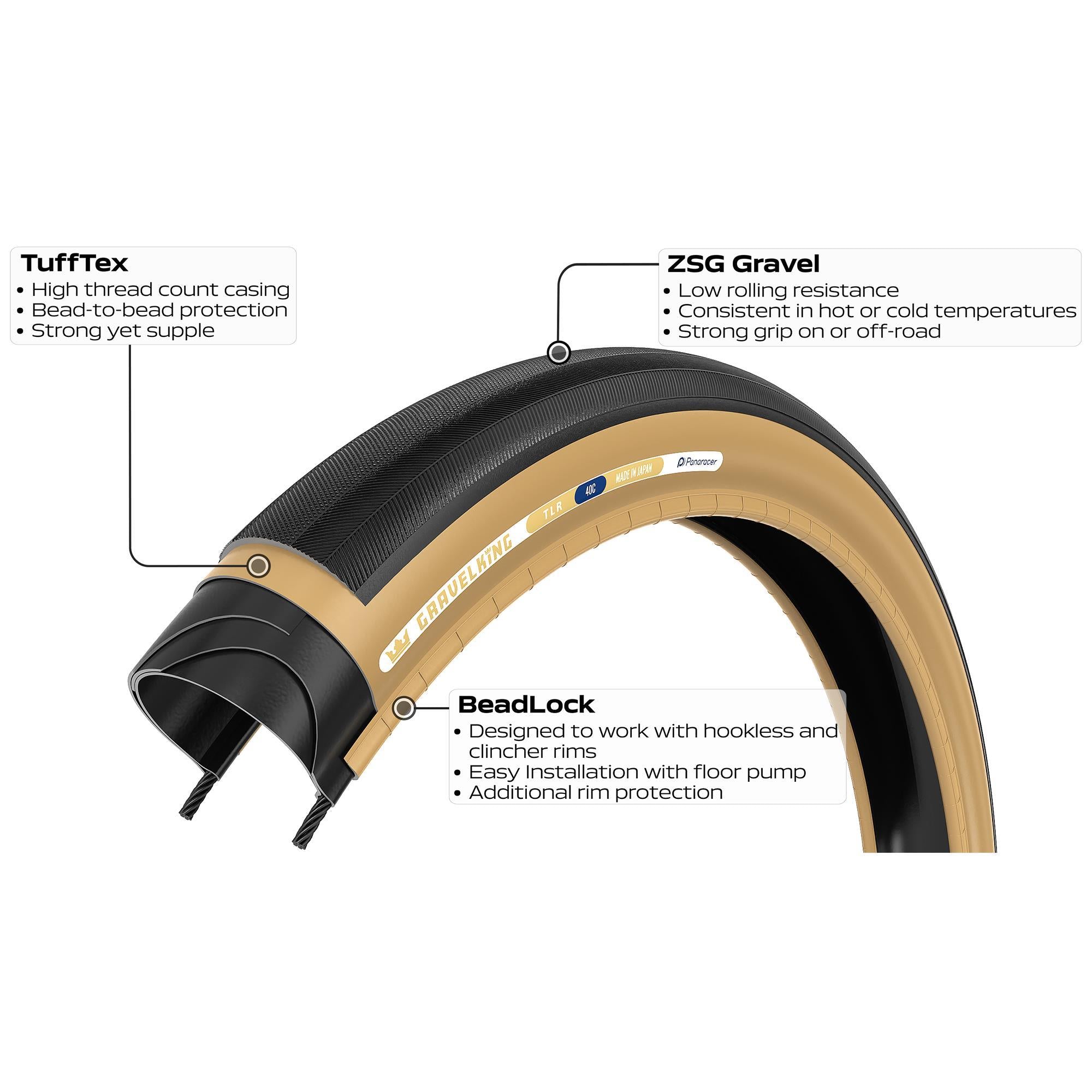 Panaracer TLR GravelKing Slick TLR Gravel Tyre
