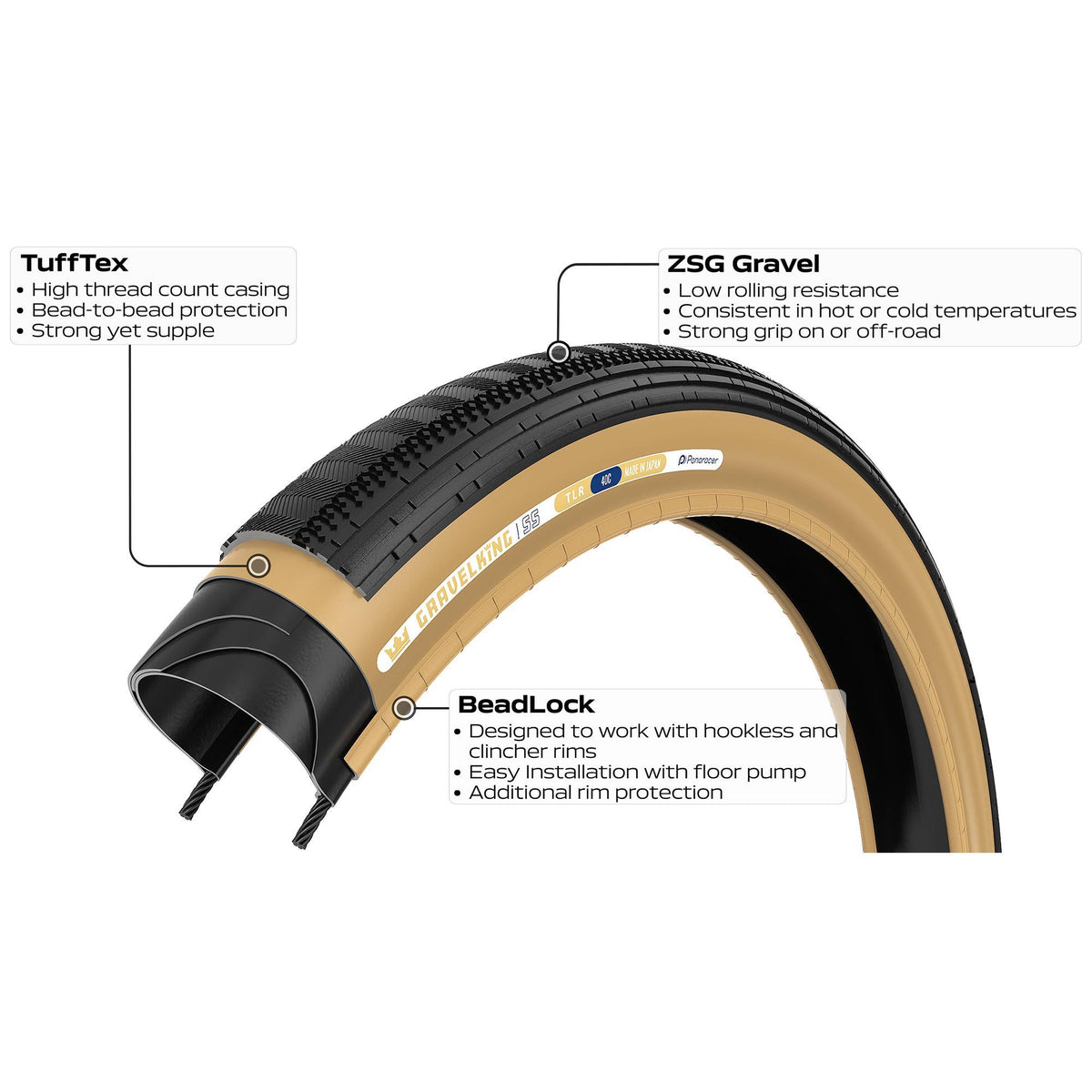 Panaracer TLR GravelKing SS TLR Gravel Tyre
