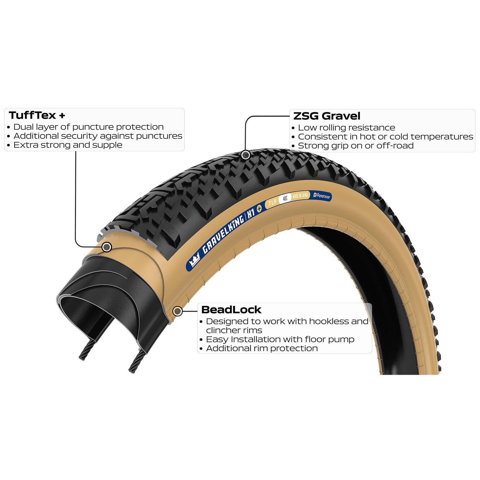 Panaracer TLR GravelKing X1 Plus TLR Gravel Tyre