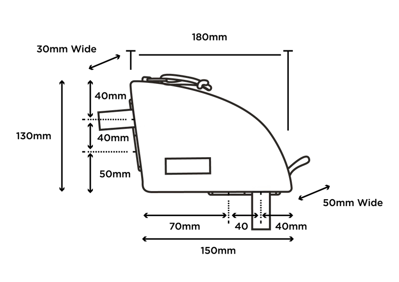 Restrap Rear Top Tube Bag