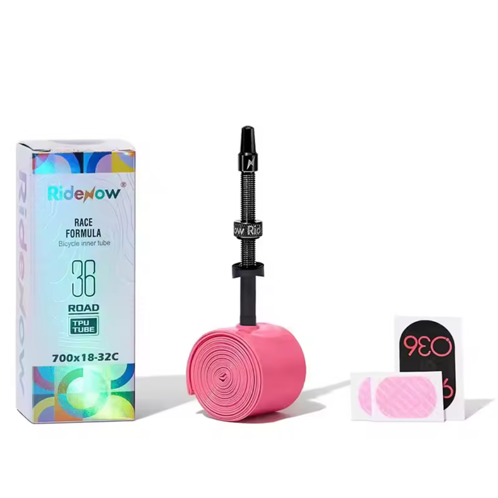 RideNow TPU Inner Tubes. BLACK Alloy Valve. 700c x 18-32, 45/65/85. 36g