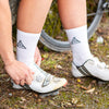 Prendas Spring/Summer Dryarn-Carbon White Socks