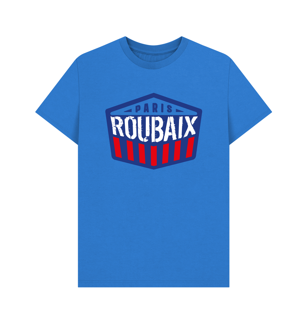 Bright Blue Printed T-shirt Front