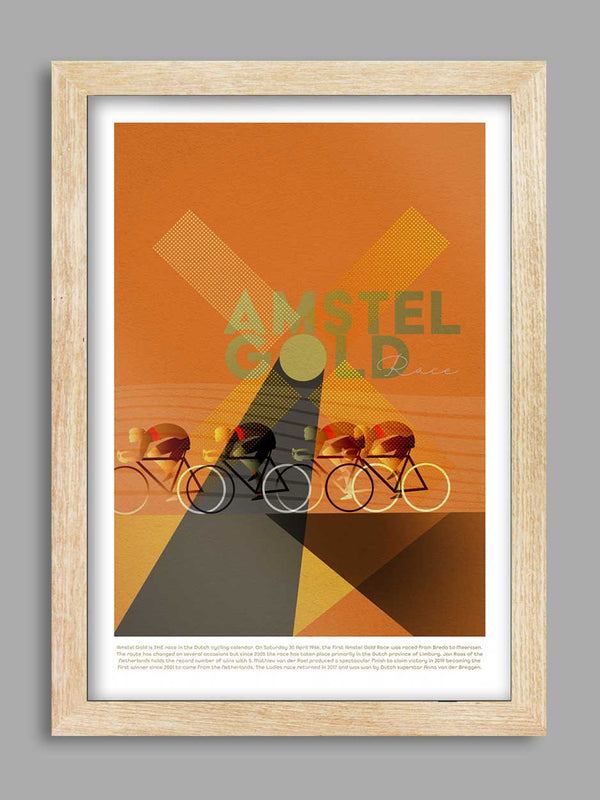 Amstel Gold Race Cycling Poster Print - Prendas Ciclismo