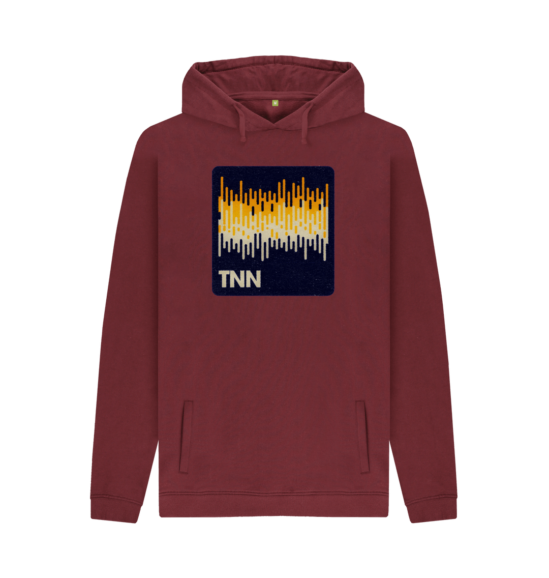 Red Wine Printed Hoody Front