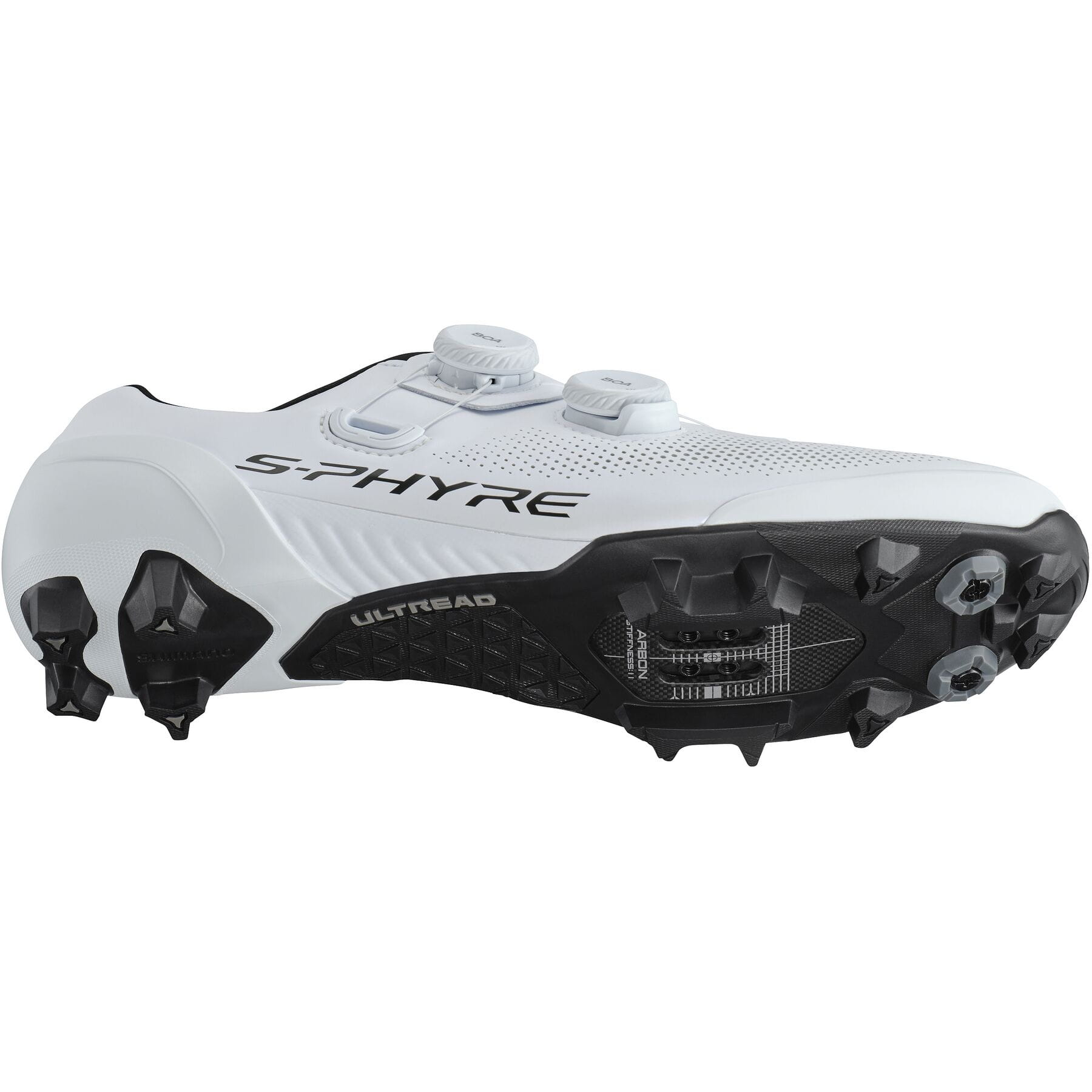 Shimano White S-PHYRE XC9 (XC903) Gravel Shoes - Prendas Ciclismo