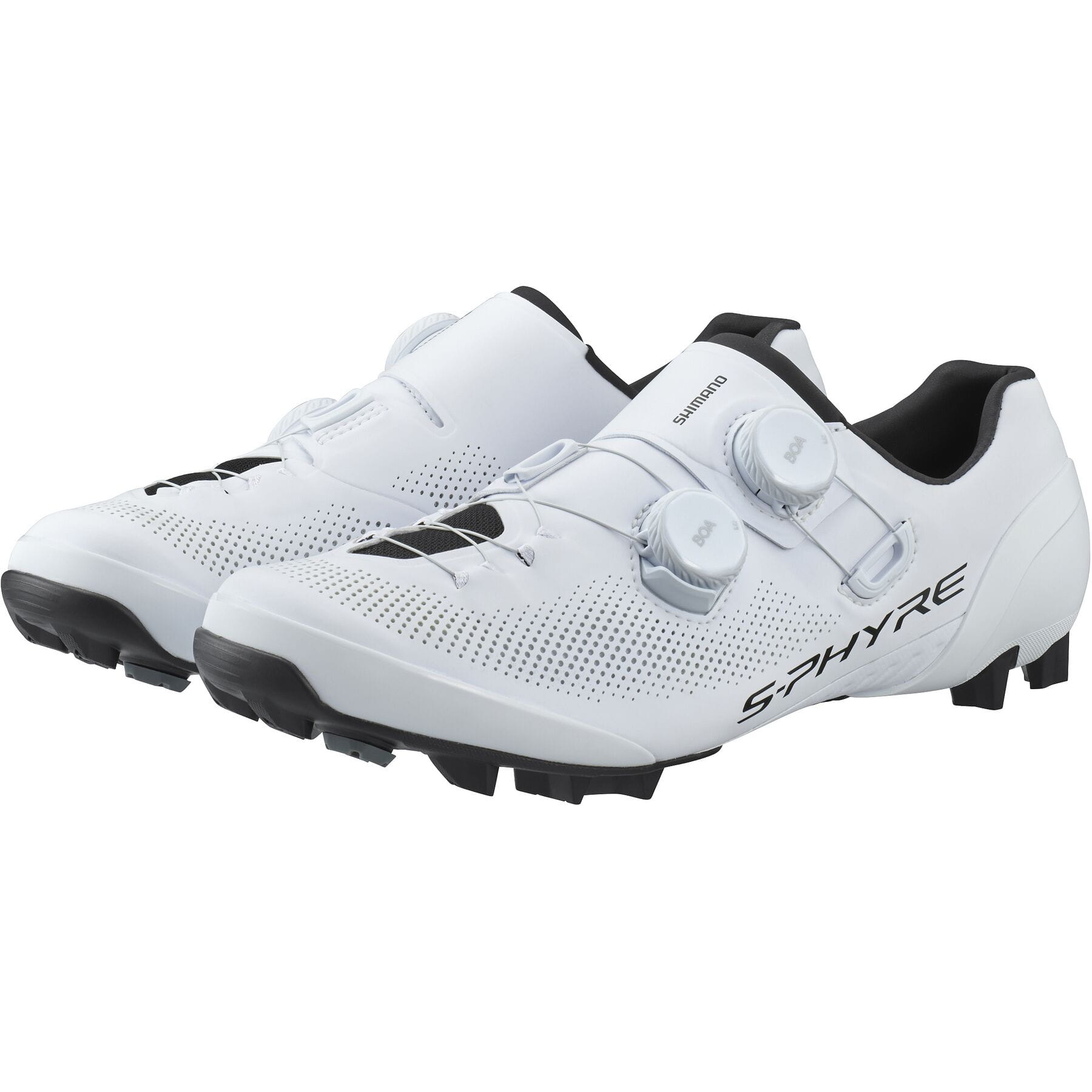 Shimano White S-PHYRE XC9 (XC903) Gravel Shoes - Prendas Ciclismo