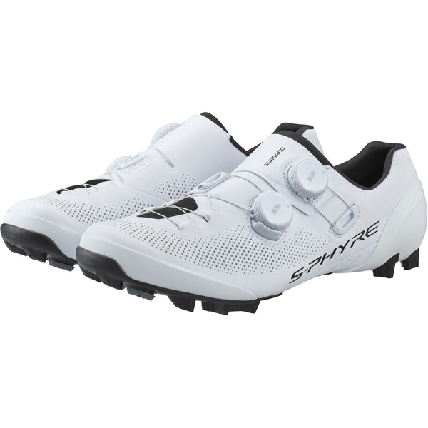 Shimano S-PHYRE トラックシューズ Shimano White S-PHYRE XC9 (XC903) Gravel Shoes - Prendas Ciclismo