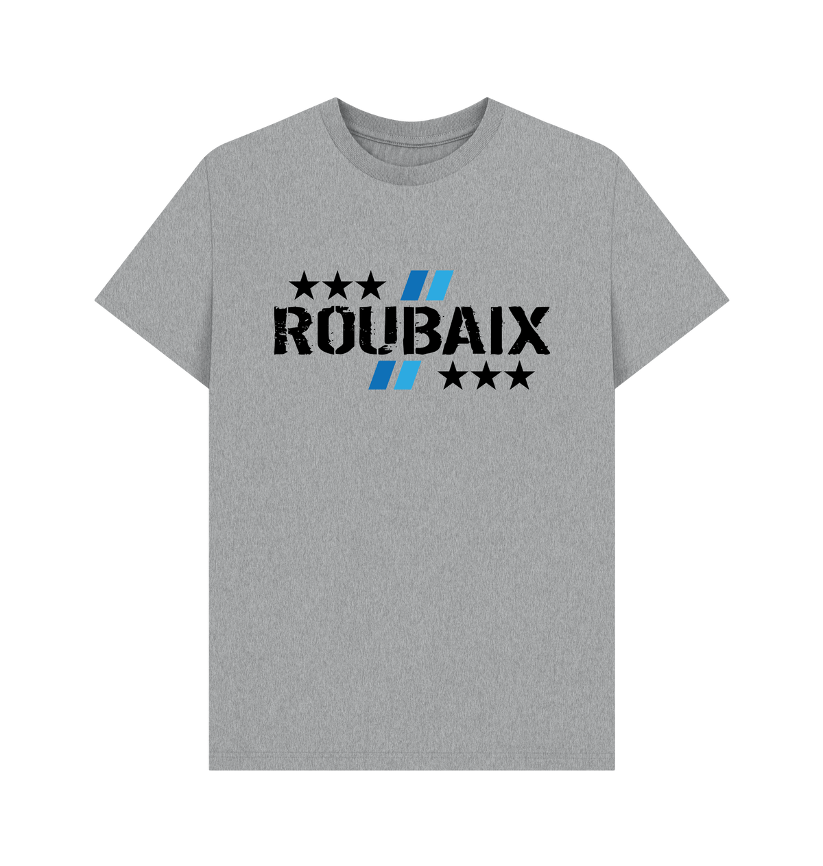 Athletic Grey Printed T-shirt Front