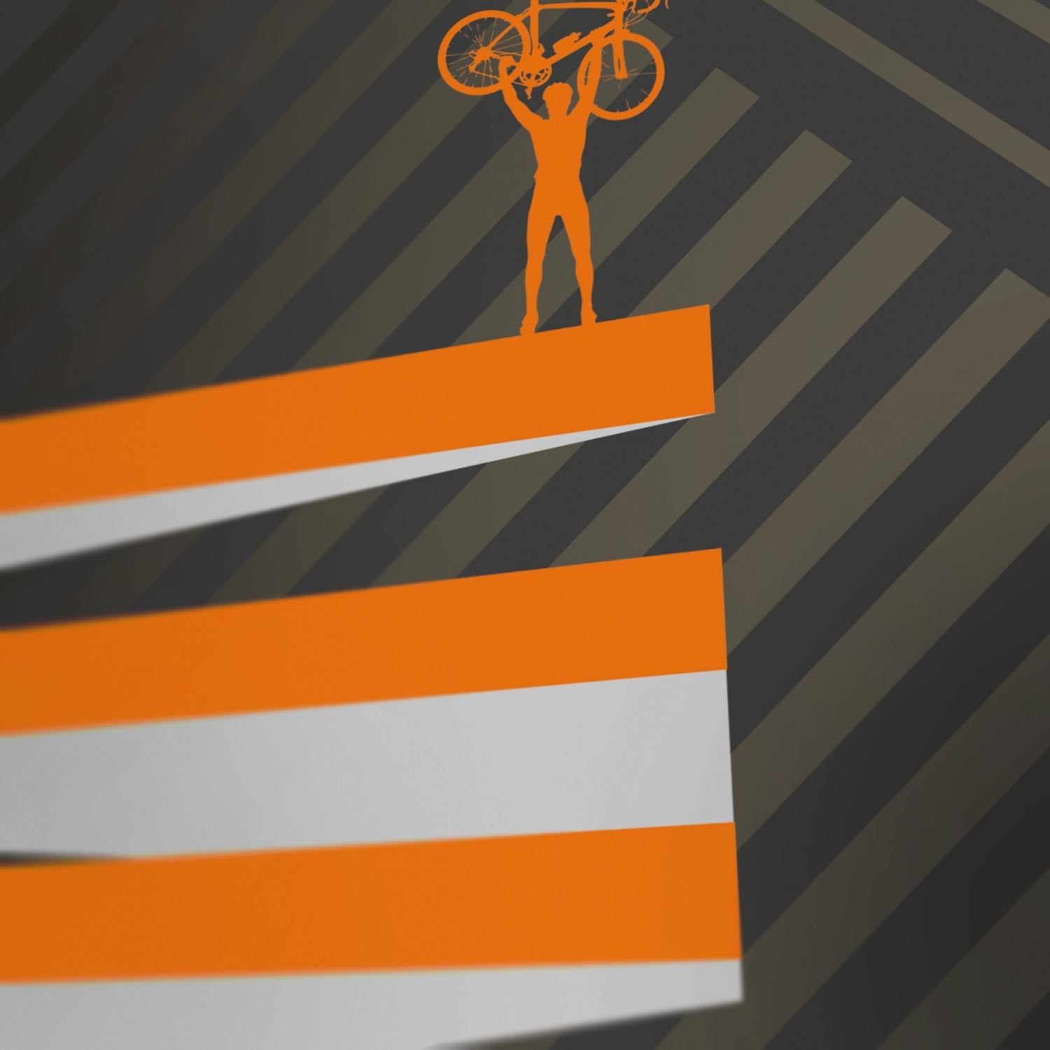 Cycling Climbs - Alpe D'Huez Poster. Available blank or you can personalise with recorded data of a ride. 