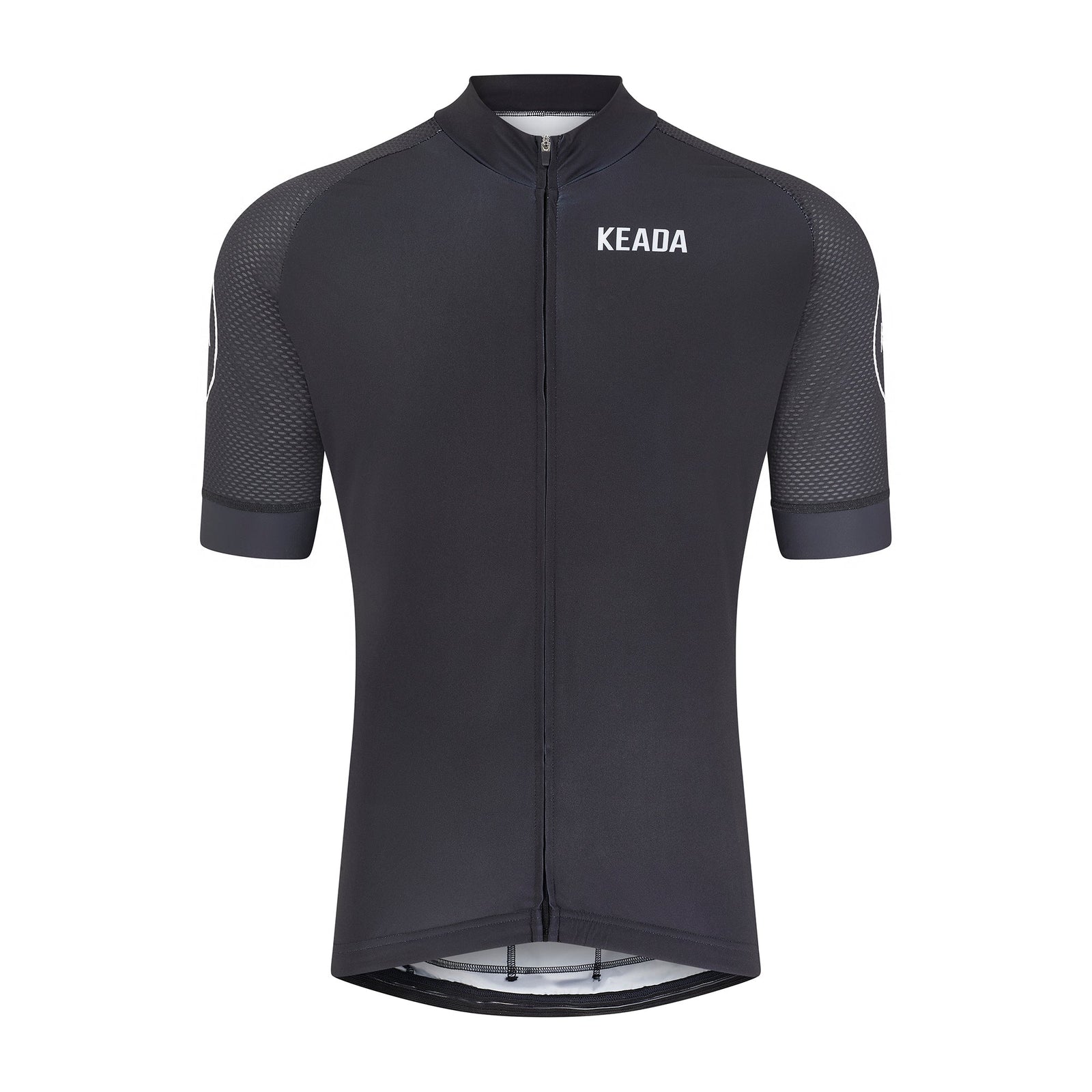 Keada Men's Essential Short Sleeved Cycling Jersey - Black
