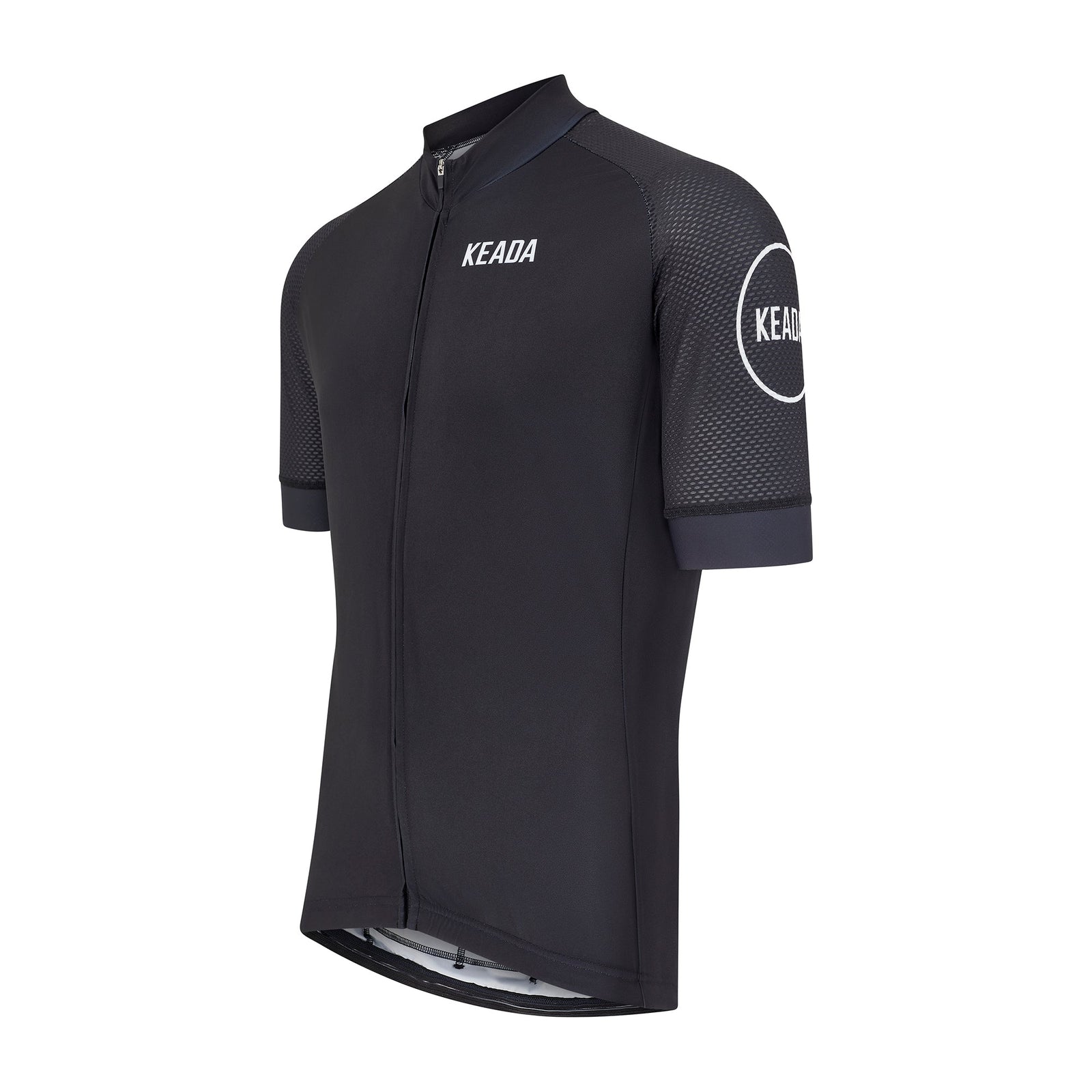 Keada Men's Essential Short Sleeved Cycling Jersey - Black