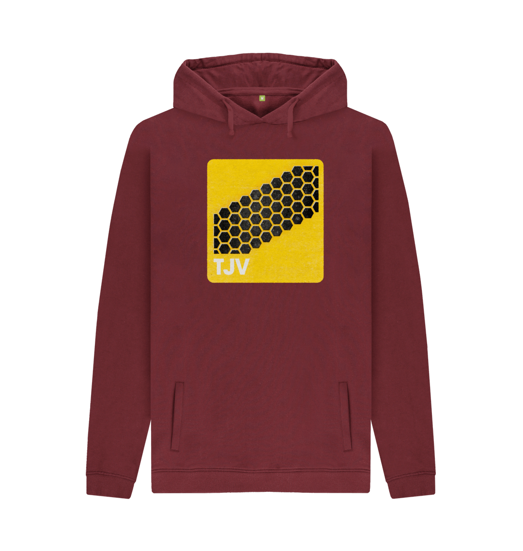Red Wine Printed Hoody Front