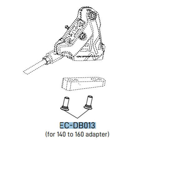 Campagnolo 140-160mm Caliper Adapters Inc Screws